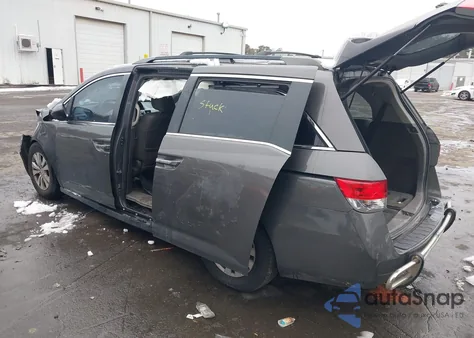 2014 Honda Odyssey Ex-L from USA, damaged, VIN 5FNRL5H65EB056643